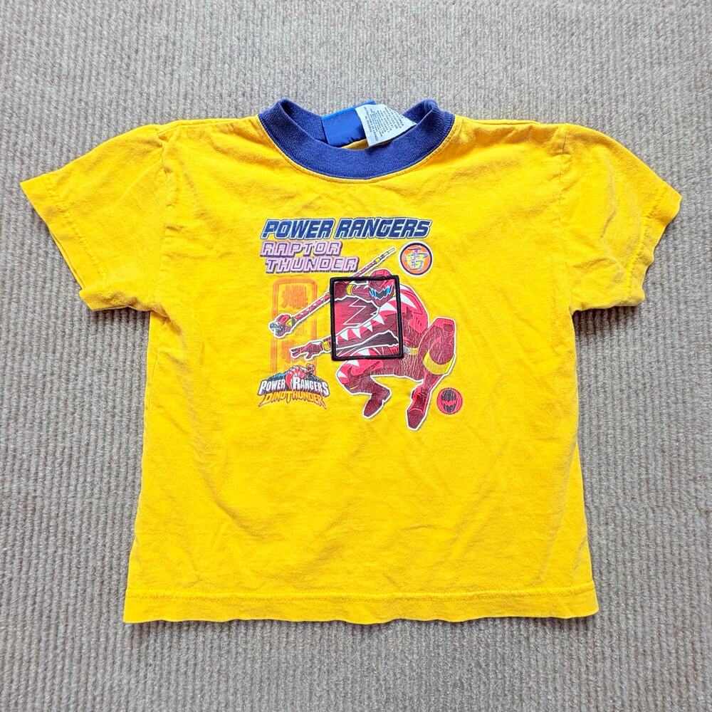 Vintage Kids Toddler Power Ranger Tshirt Size 4 Small